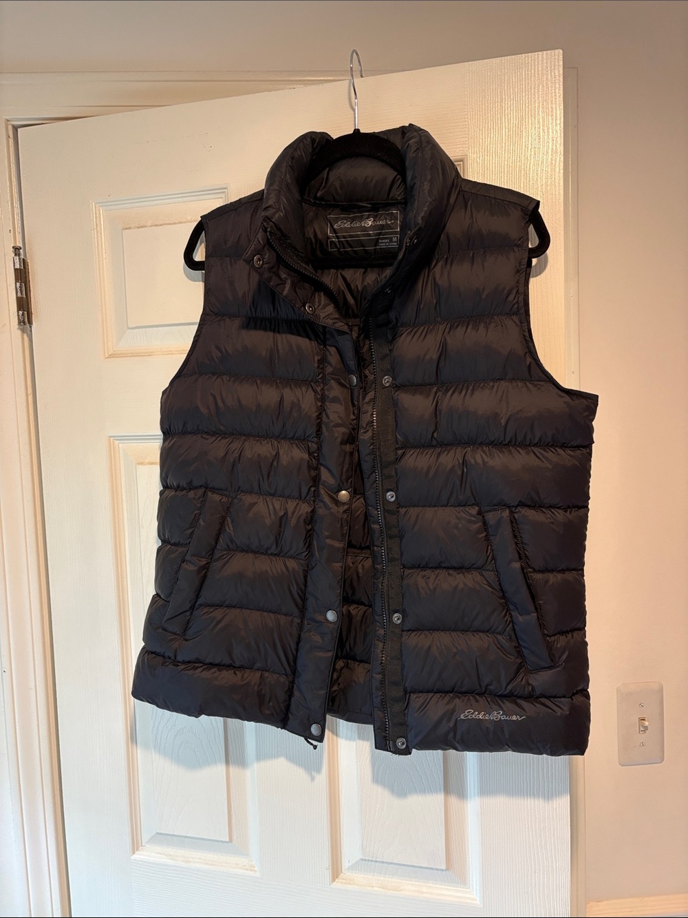 Eddie Bauer Black Quilted Puffer Vest